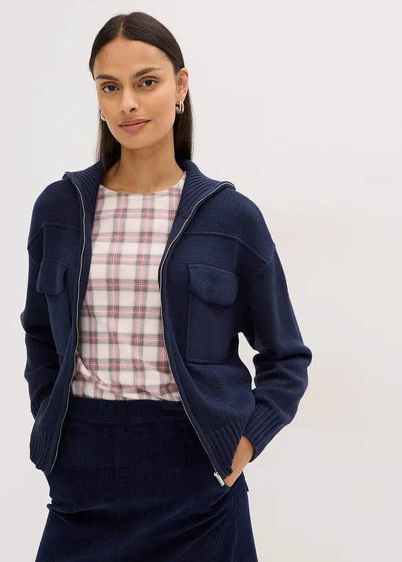 Gilet oversize en fine maille, bonprix