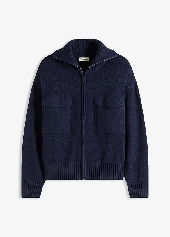 Gilet oversize en fine maille, bonprix