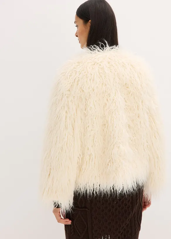 Veste peluche oversize, bonprix