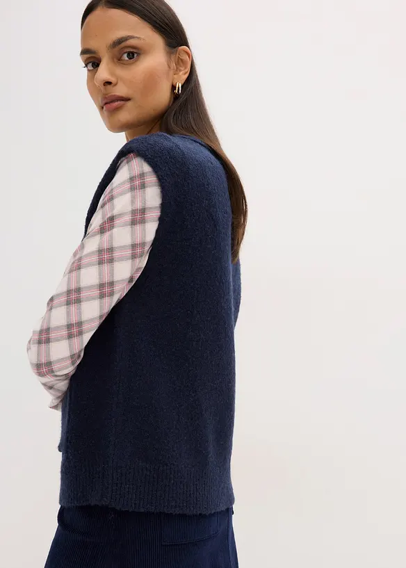 Gilet sans manches en maille, bonprix