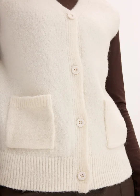 Gilet sans manches en maille, bonprix