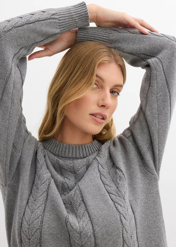 Robe en maille 100% coton, bonprix