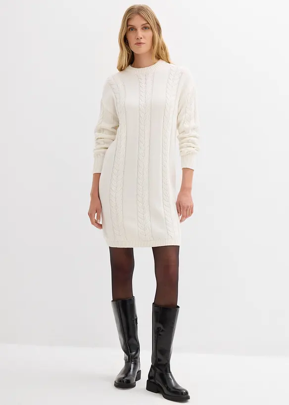 Robe en maille 100% coton, bonprix