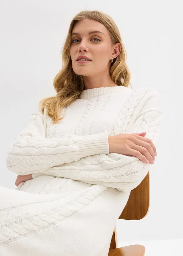 Robe en maille 100% coton, bonprix