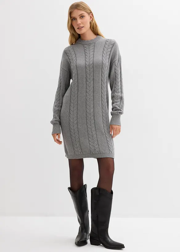 Robe en maille 100% coton, bonprix