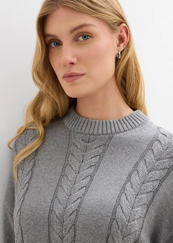 Robe en maille 100% coton, bonprix