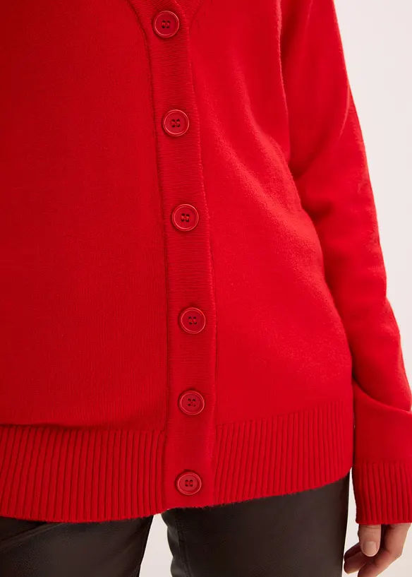 Gilet long en maille douce, bonprix