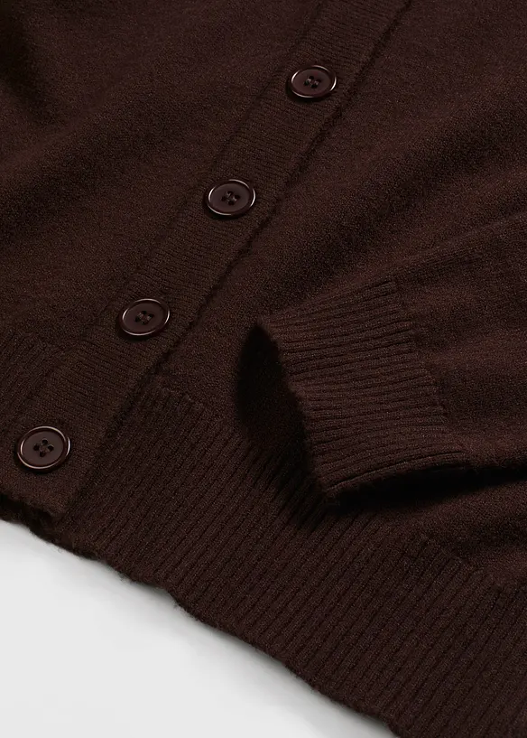 Gilet long en maille douce, bonprix