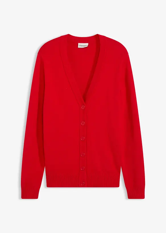 Gilet long en maille douce, bonprix