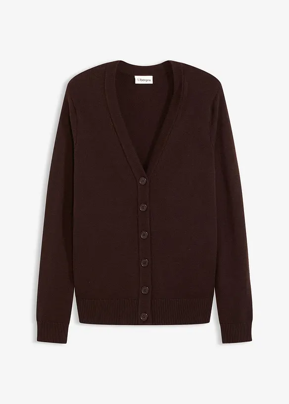 Gilet long en maille douce, bonprix