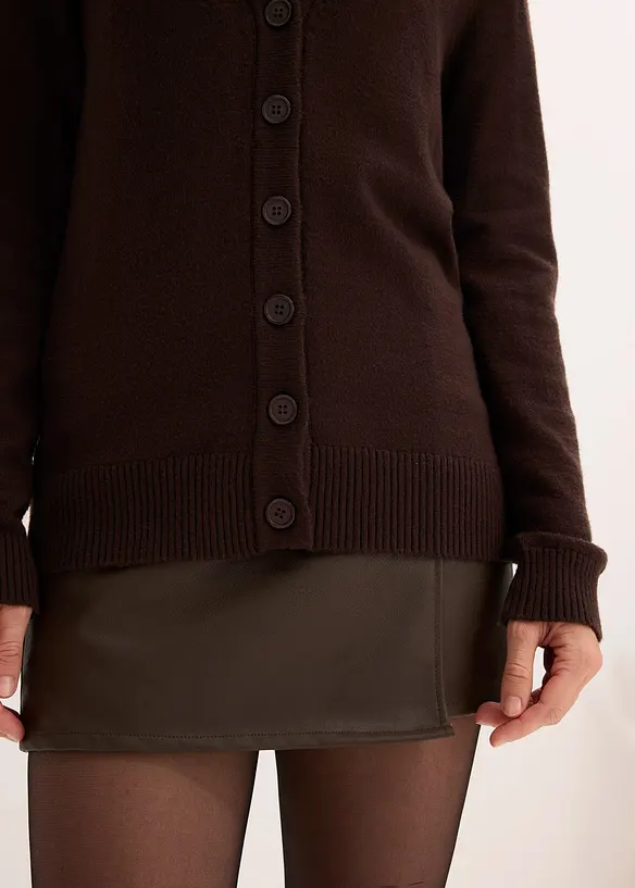 Gilet long en maille douce, bonprix