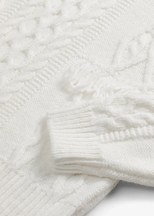 Pull oversize à franges, bonprix