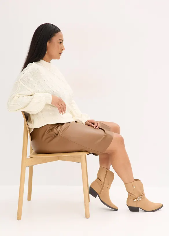 Pull oversize &agrave; motif torsad&eacute;, bonprix