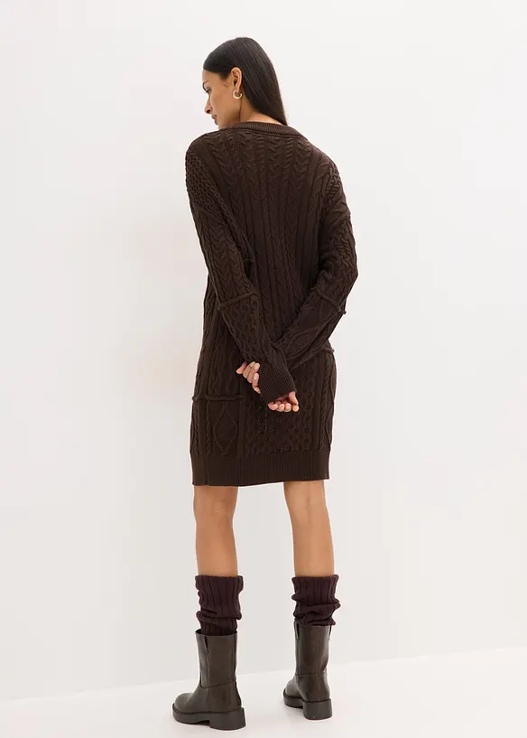 Robe en maille torsadée, bonprix