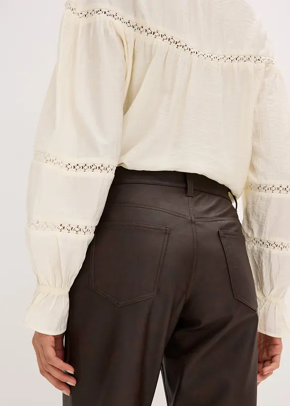 Pantalon enduit, aspect vieilli, bonprix