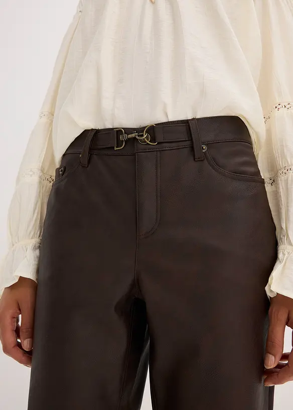 Pantalon enduit, aspect vieilli, bonprix