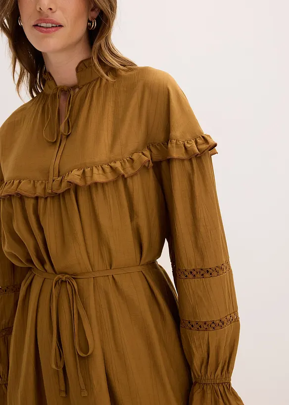 Robe courte en fine viscose mélangée, bonprix