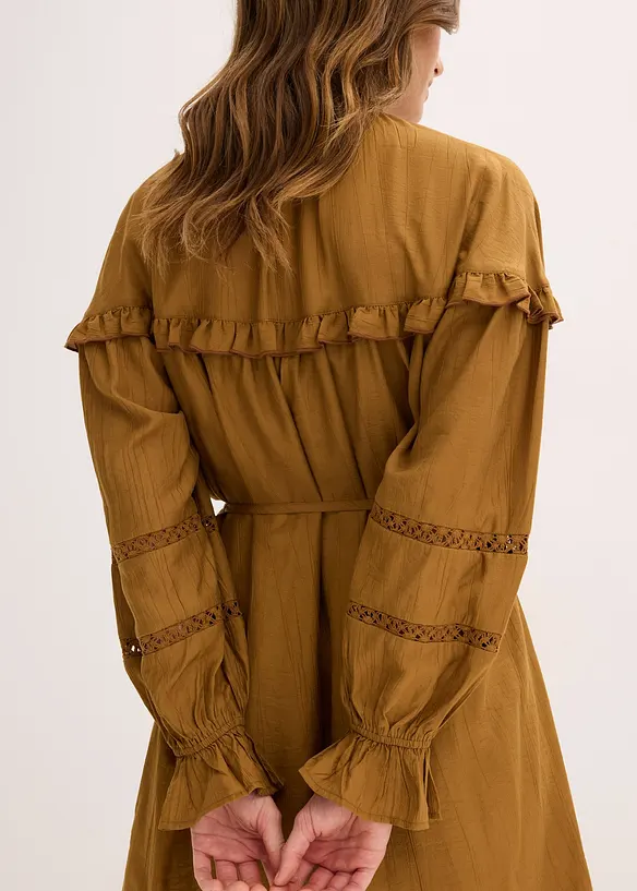 Robe courte en fine viscose mélangée, bonprix