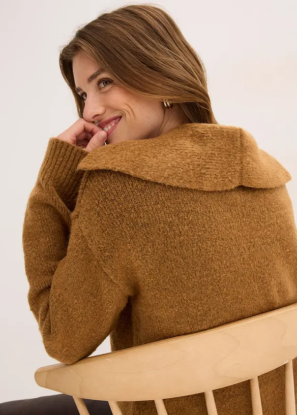 Gilet en grosse maille, bonprix