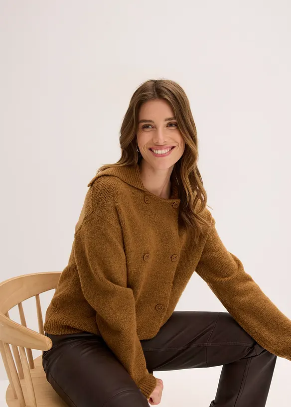 Gilet en grosse maille, bonprix