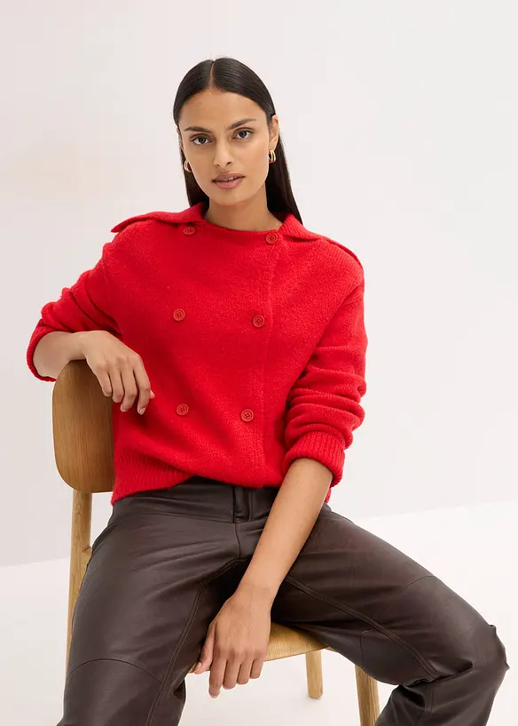 Gilet en grosse maille, bonprix