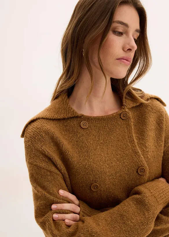 Gilet en grosse maille, bonprix