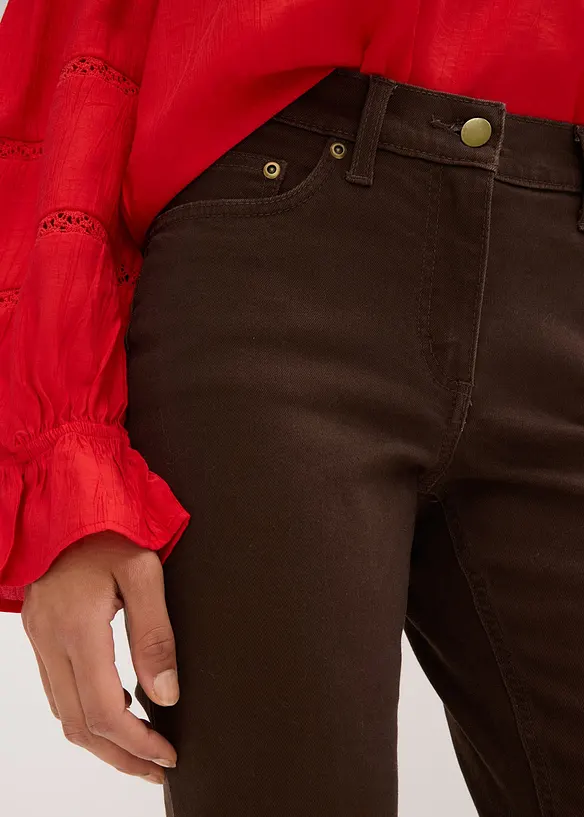 Pantalon en twill de coton extensible, bonprix