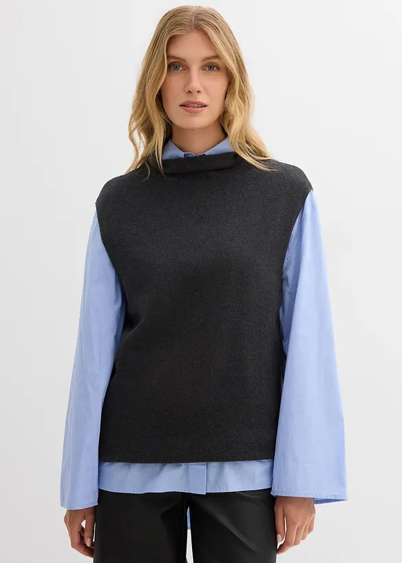 Pull sans manches 100% coton, bonprix