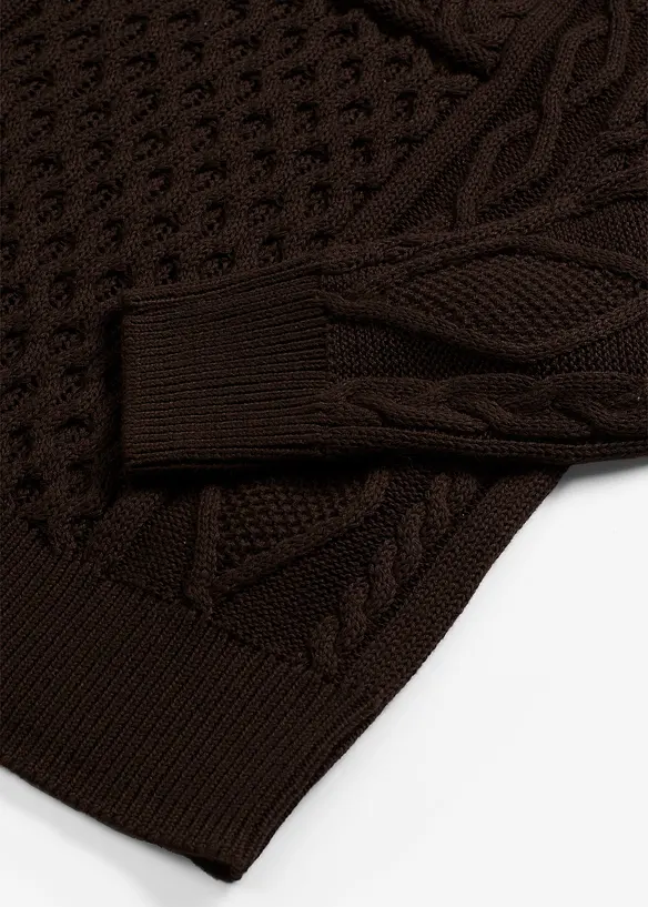 Robe en maille torsadée, bonprix