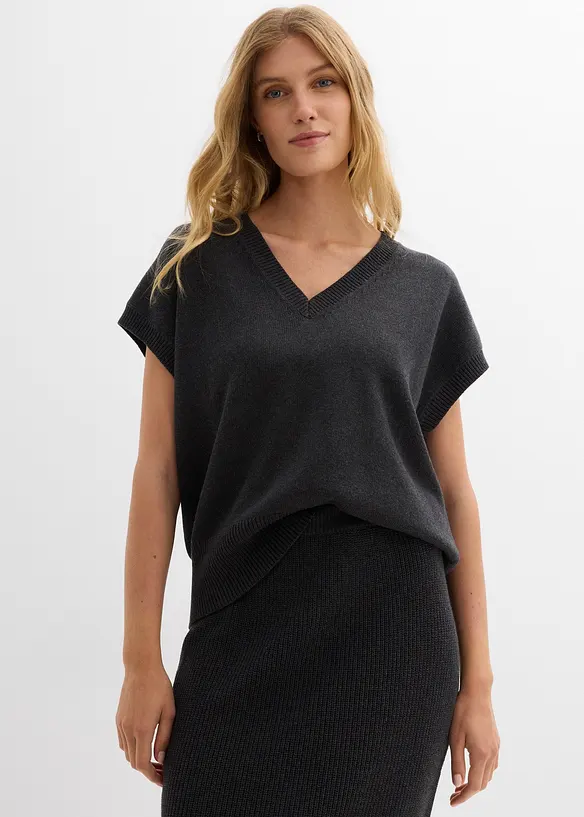 Pull sans manches 100% coton, bonprix