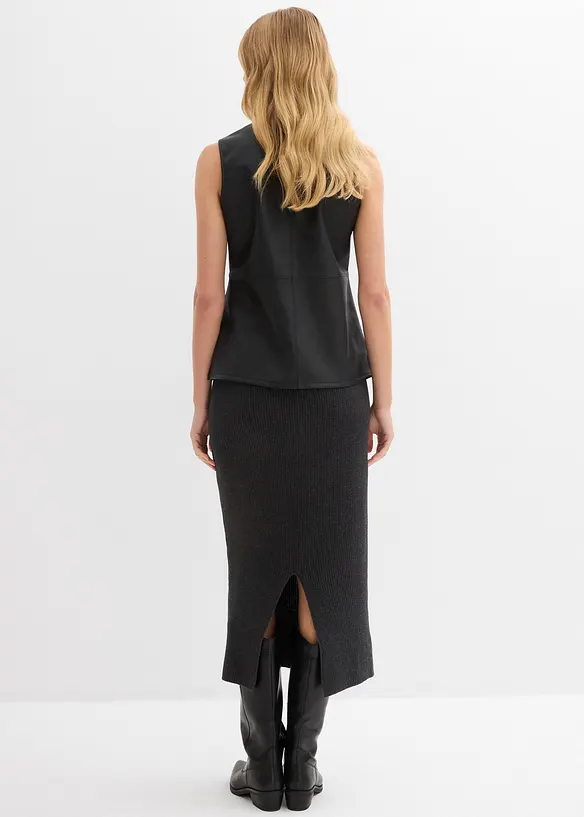 Jupe en maille 100% coton, bonprix