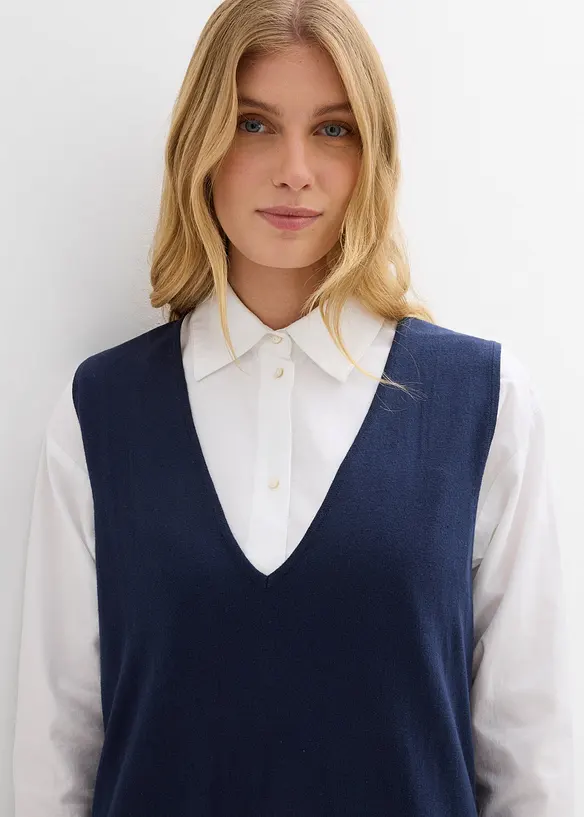 Robe en maille 100% coton, bonprix