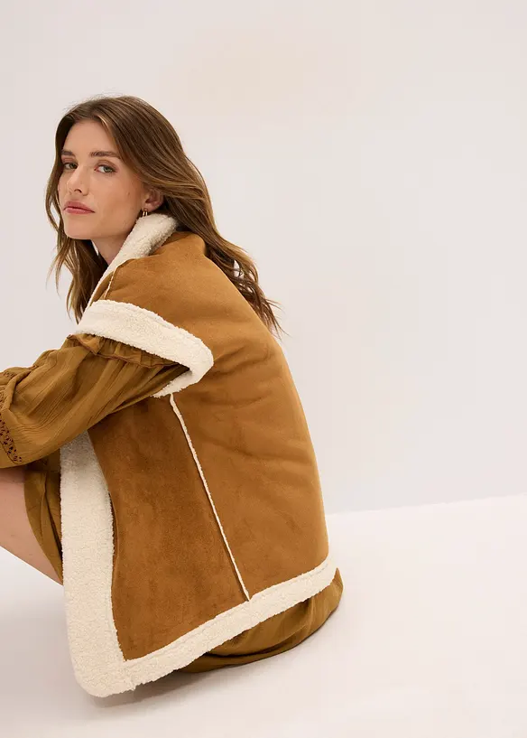 Gilet sans manches en sherpa, bonprix