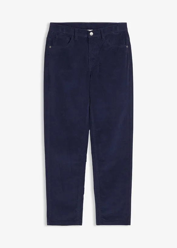 Pantalon regular en velours côtelé, droit, bonprix