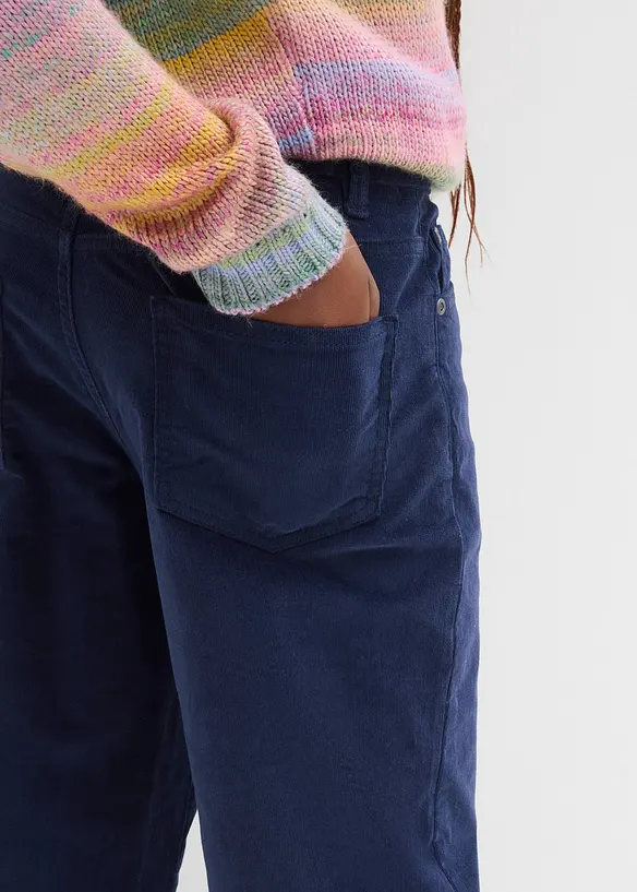 Pantalon en velours côtelé doux, bonprix