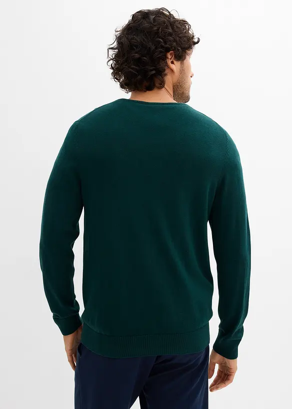Pull en fine maille avec laine mérinos, bonprix