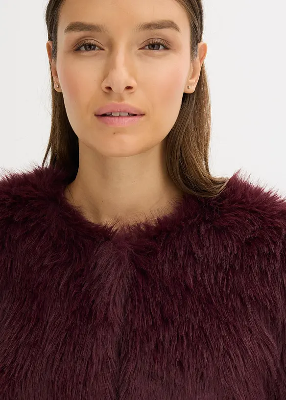 Veste en peluche, bonprix