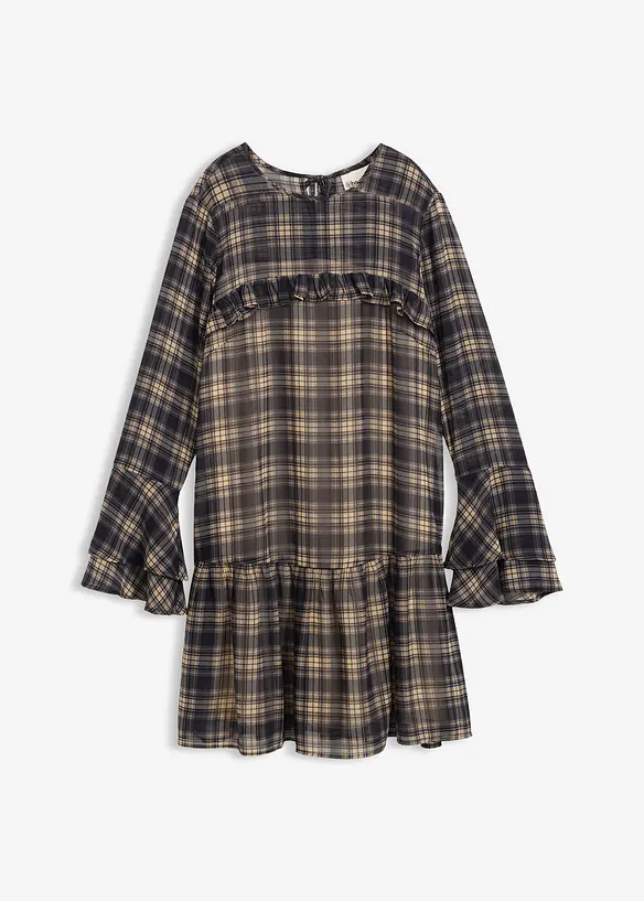 Robe en mousseline à volants, bonprix