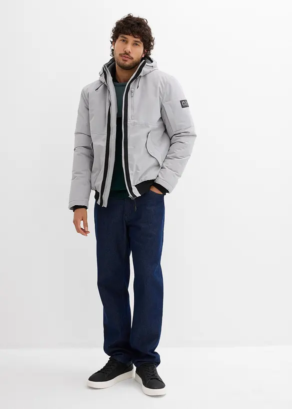 Blouson d’hiver à capuche et détails sportifs, bonprix