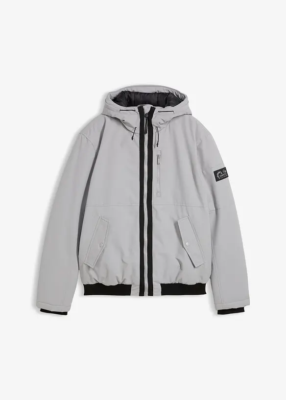 Blouson d’hiver à capuche et détails sportifs, bonprix