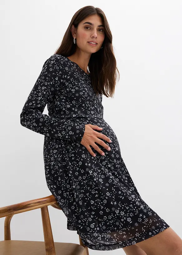 Robe de grossesse et d’allaitement à imprimé floral, bonprix