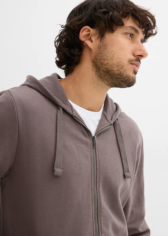 Sweat zippé à capuche, bonprix