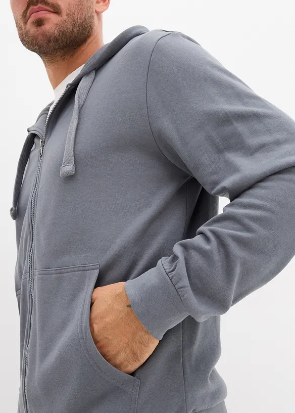 Sweat zippé à capuche, bonprix