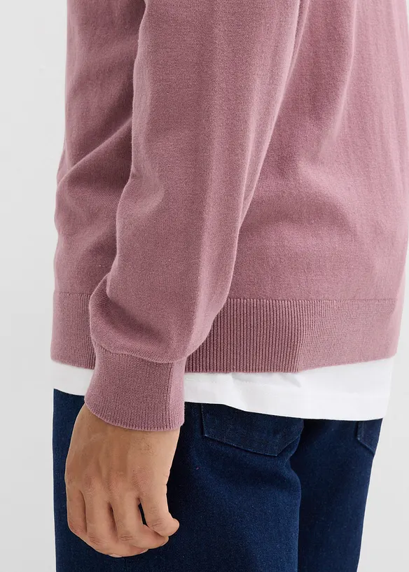 Pull doux en fine maille de coton majoritaire, bonprix