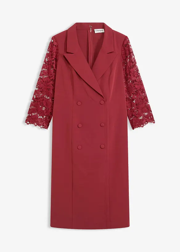Robe blazer avec manches en dentelle, bonprix