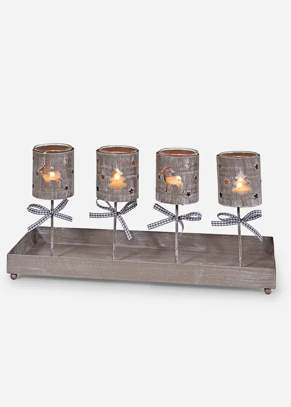 Bougeoir pour 4 bougies chauffe plat, bonprix