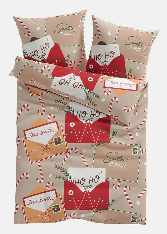 Parure de lit motif carte de Noël, bonprix