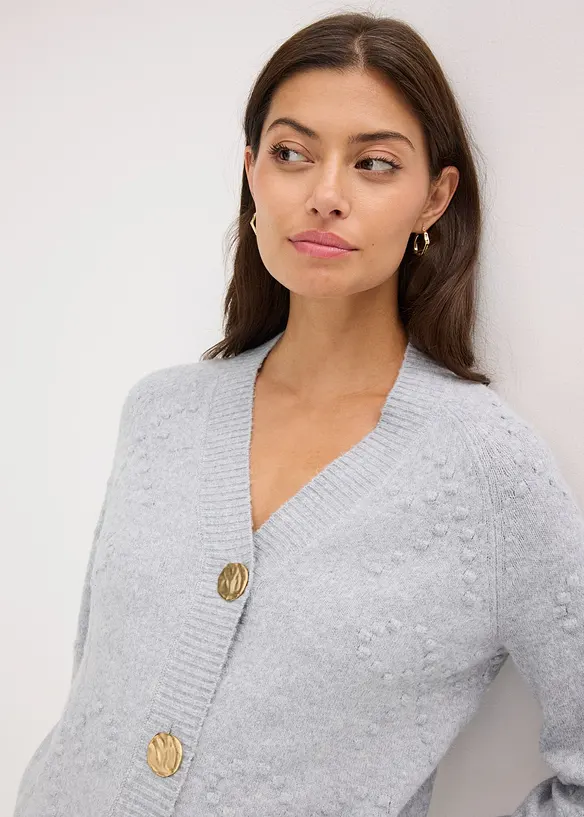 Gilet en maille texturée, bonprix