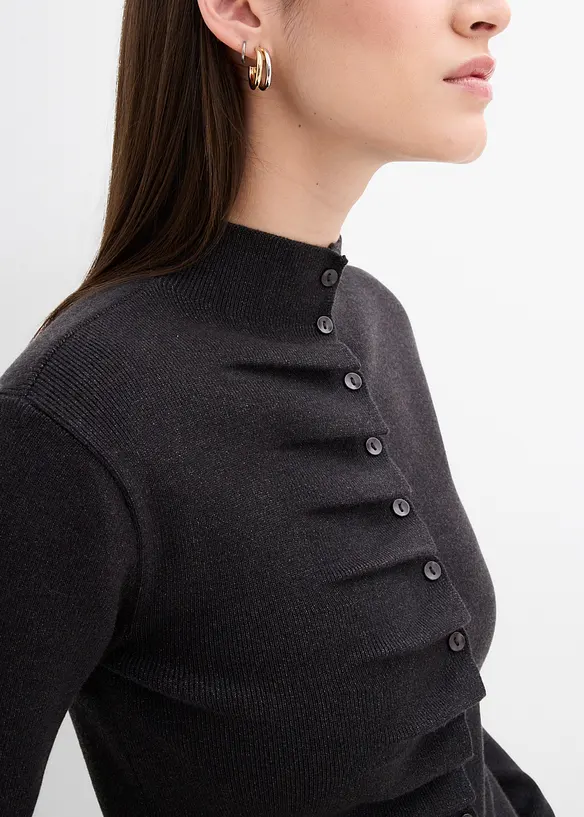 Gilet en fine maille de viscose mélangée, bonprix