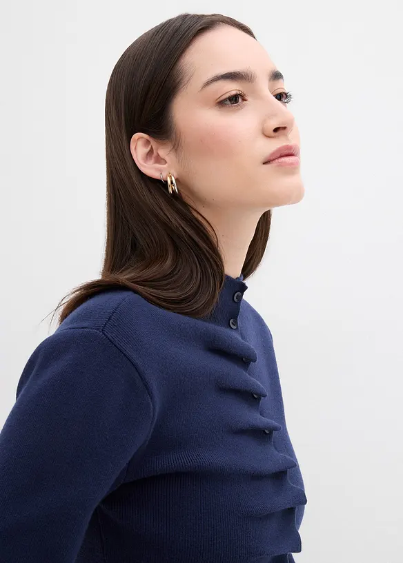 Gilet en fine maille de viscose mélangée, bonprix